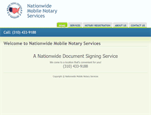 Tablet Screenshot of nationwidenotary.net